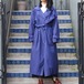 EU VINTAGE STRIPE PATTERNED OVER TRENCH COAT/ヨーロッパ古着ストライプ柄オーバートレンチコート