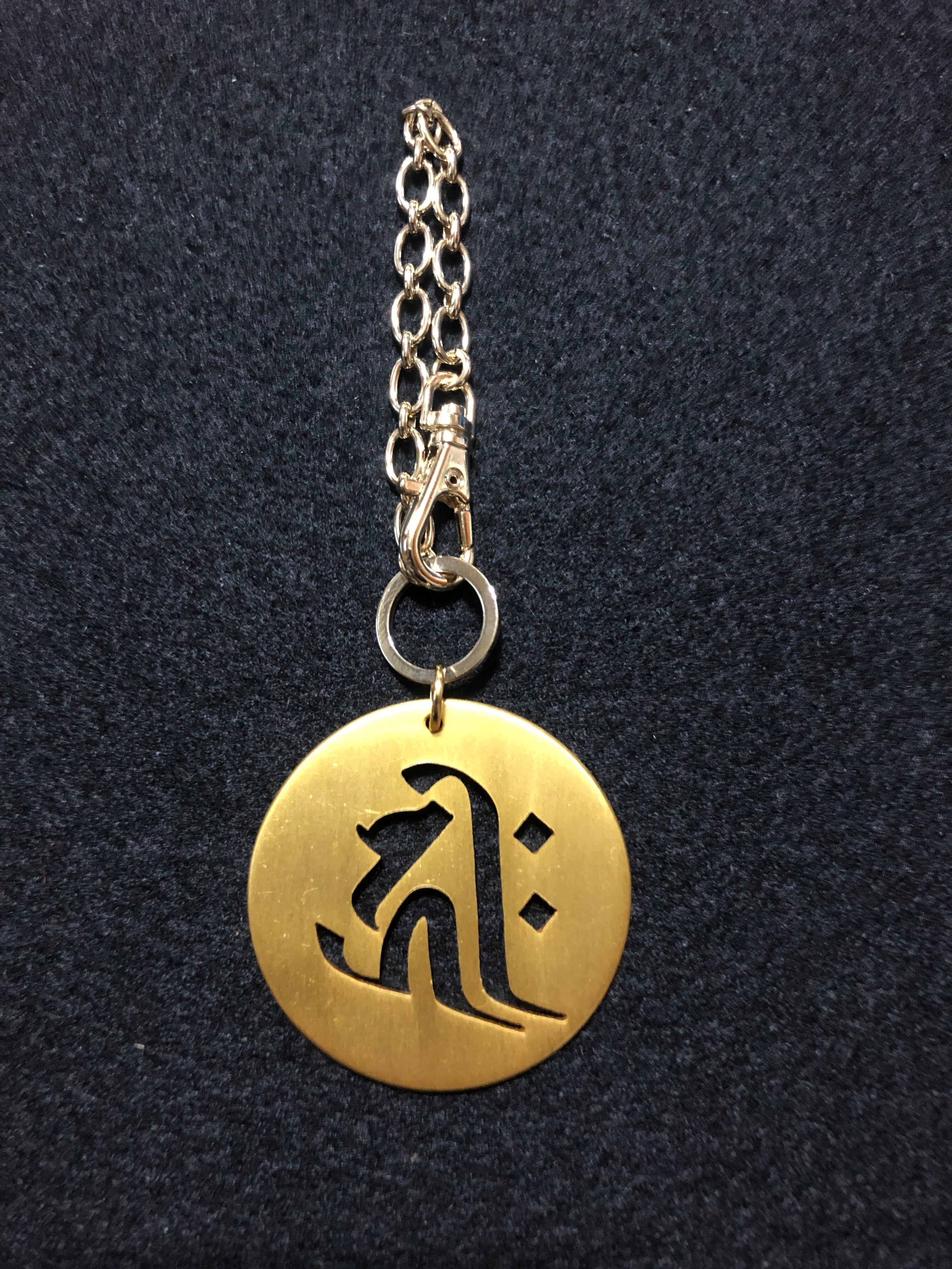 梵字バッグチャーム キリーク金色 | 錺工房きゅーり