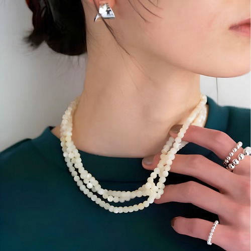 【 CHIGNON 】丸玉マルチwayネックレス