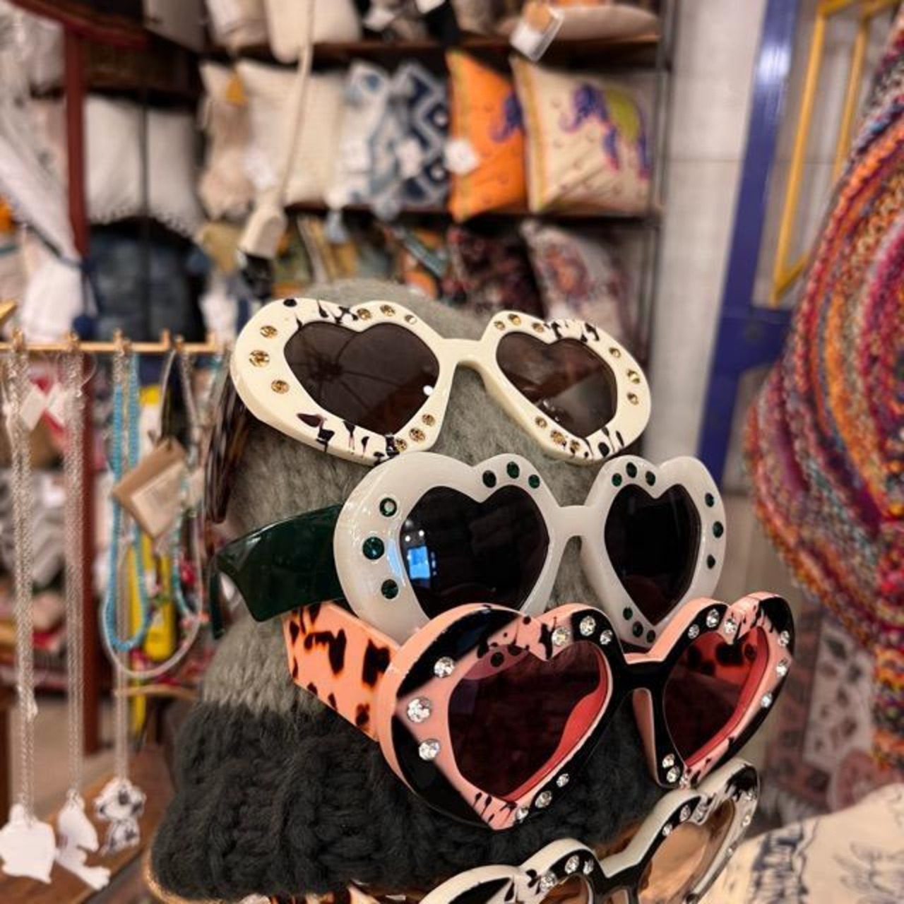 TOPANGA Accessory　ハートデザインサングラス　全4色　ブラック　ブラウン　ピンク　グリーン