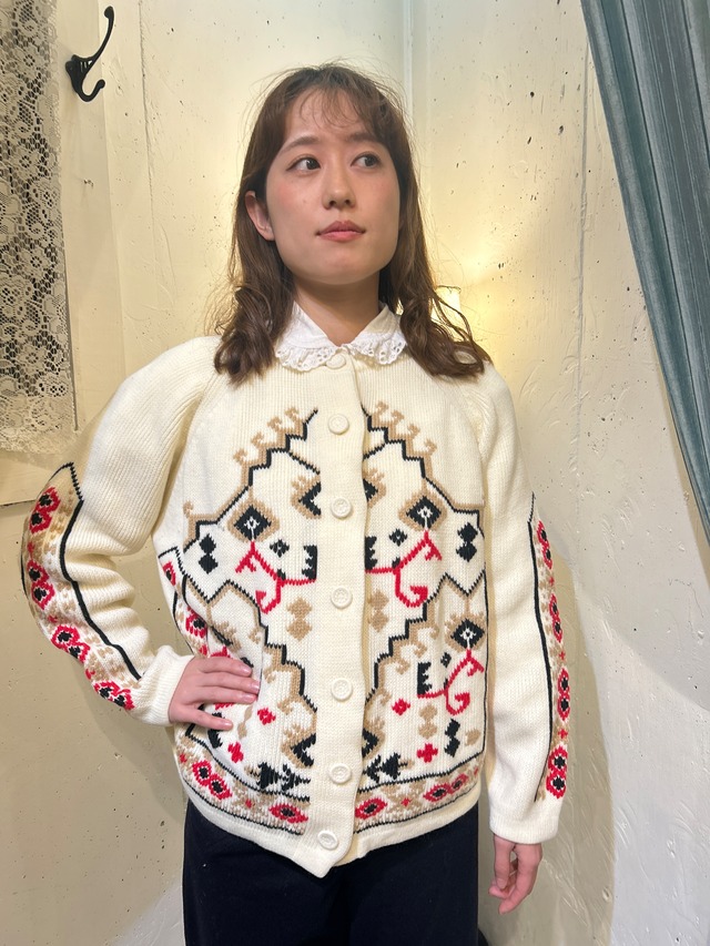 60’s ethnic pattern cardigan