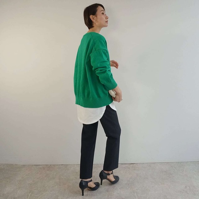 コットンカラーカーディガン