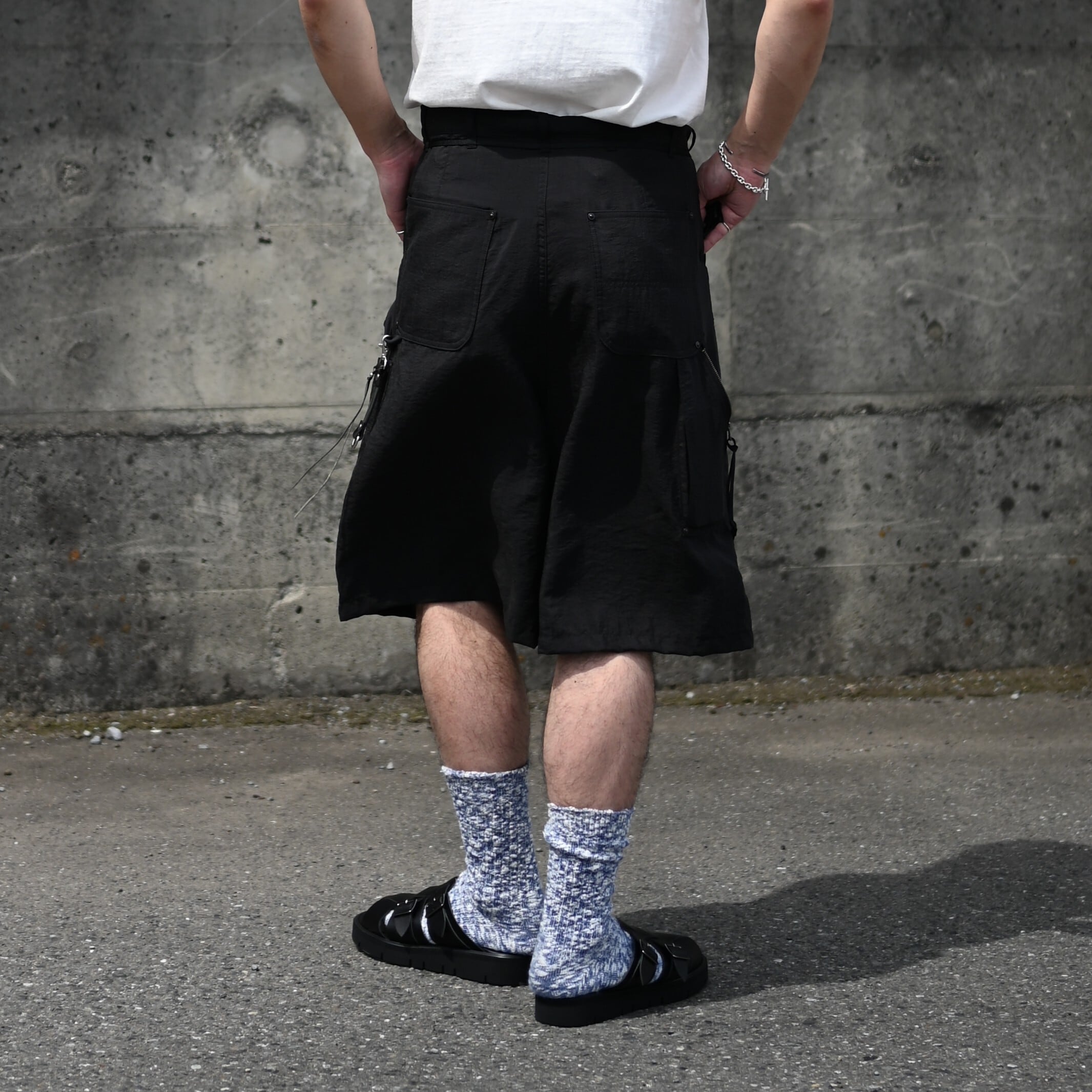 product twelve / Silk Nylon Short Work Pants | GANKO