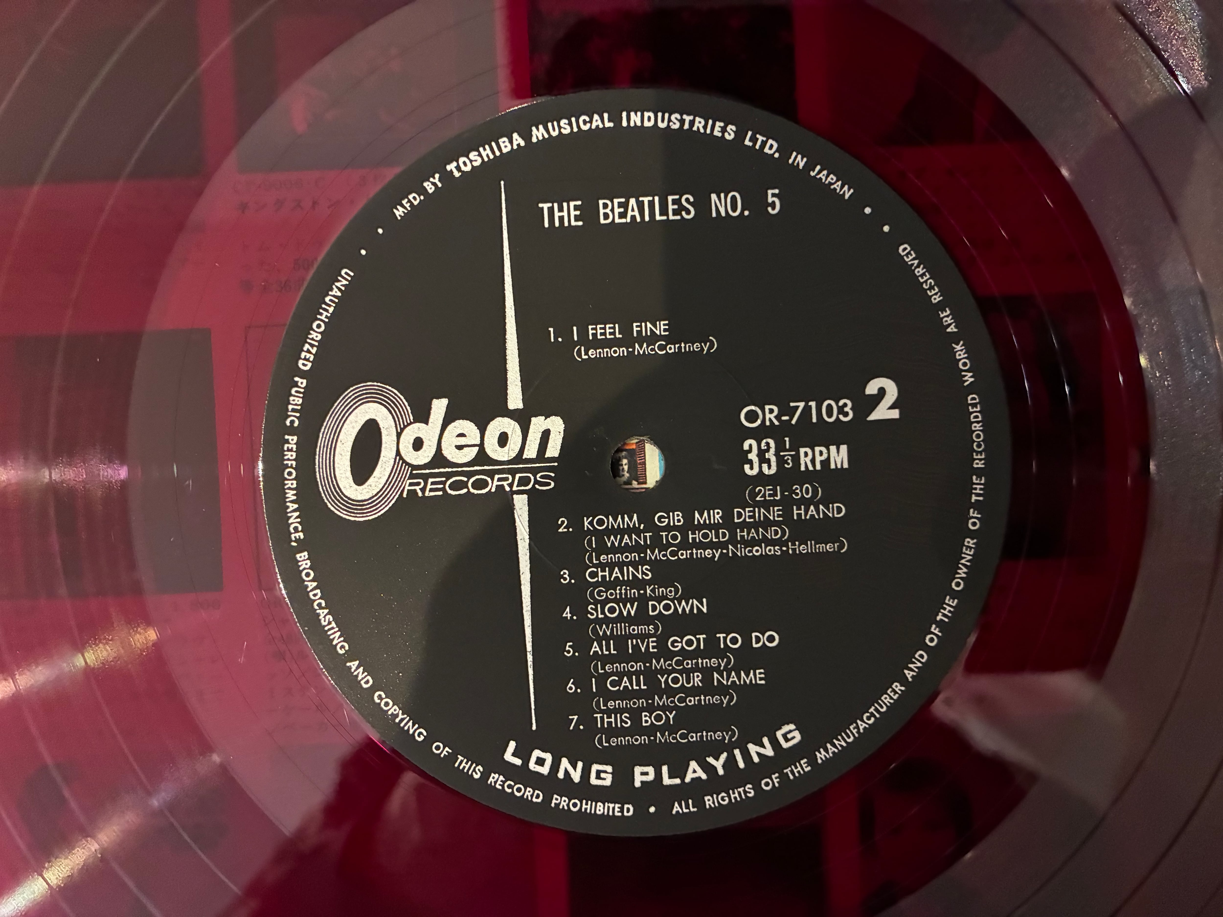 THE BEATLES / NO.5 | sixteen records (シックスティーンレコード)