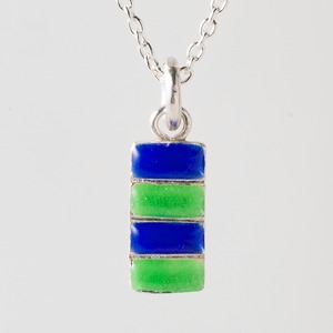 LADDER M blue & kiwi - necklace -