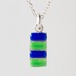 LADDER M blue & kiwi - necklace -