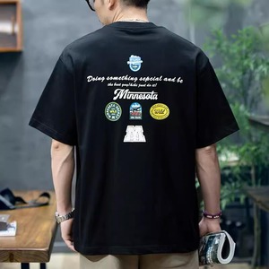 bag print short sleeve t-shirt A0363