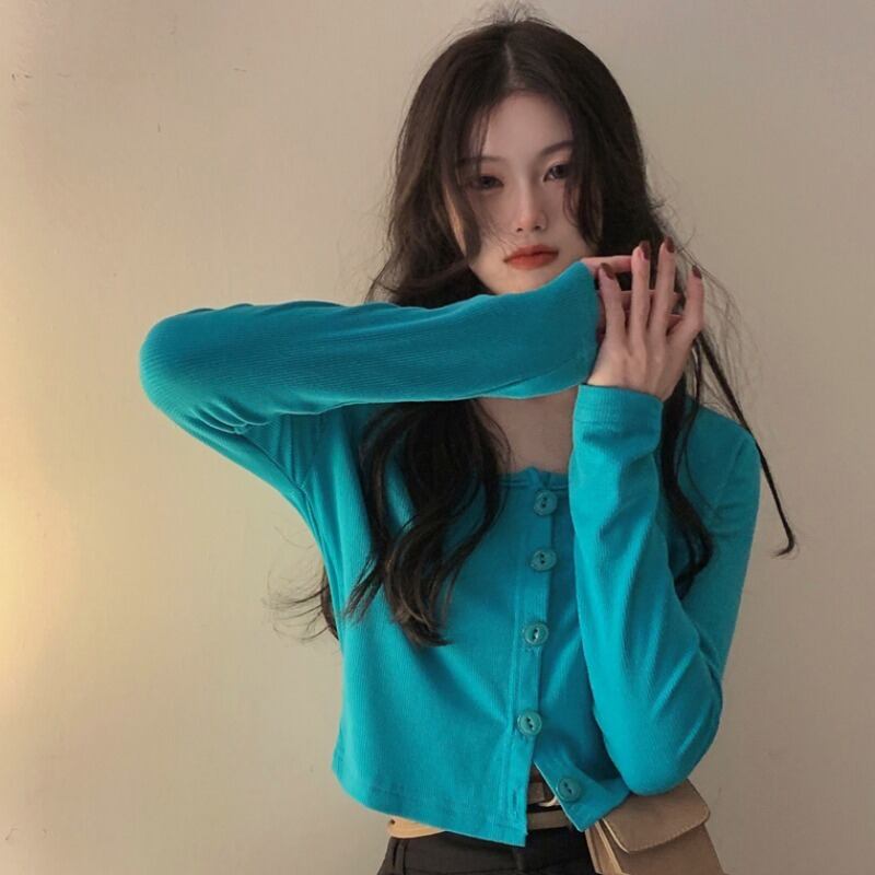 ショートTシャツ レディーススプリングスリムソリッド カラートップス ロング 春物 ソリッドカラー YY-ファッション60826561827