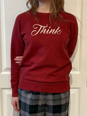 ISABEL MARANT ÉTOILE / vintage maroon sweat shirt.