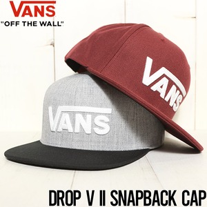 スナップバックキャップ  帽子 VANS ヴァンズ DROP V II SNAPBACK CAP VN0A5KEY4QU