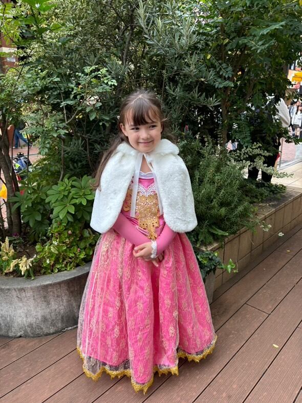 130/140【即納】オーロラ姫風豪華版プリンセスドレス［オーロラ姫