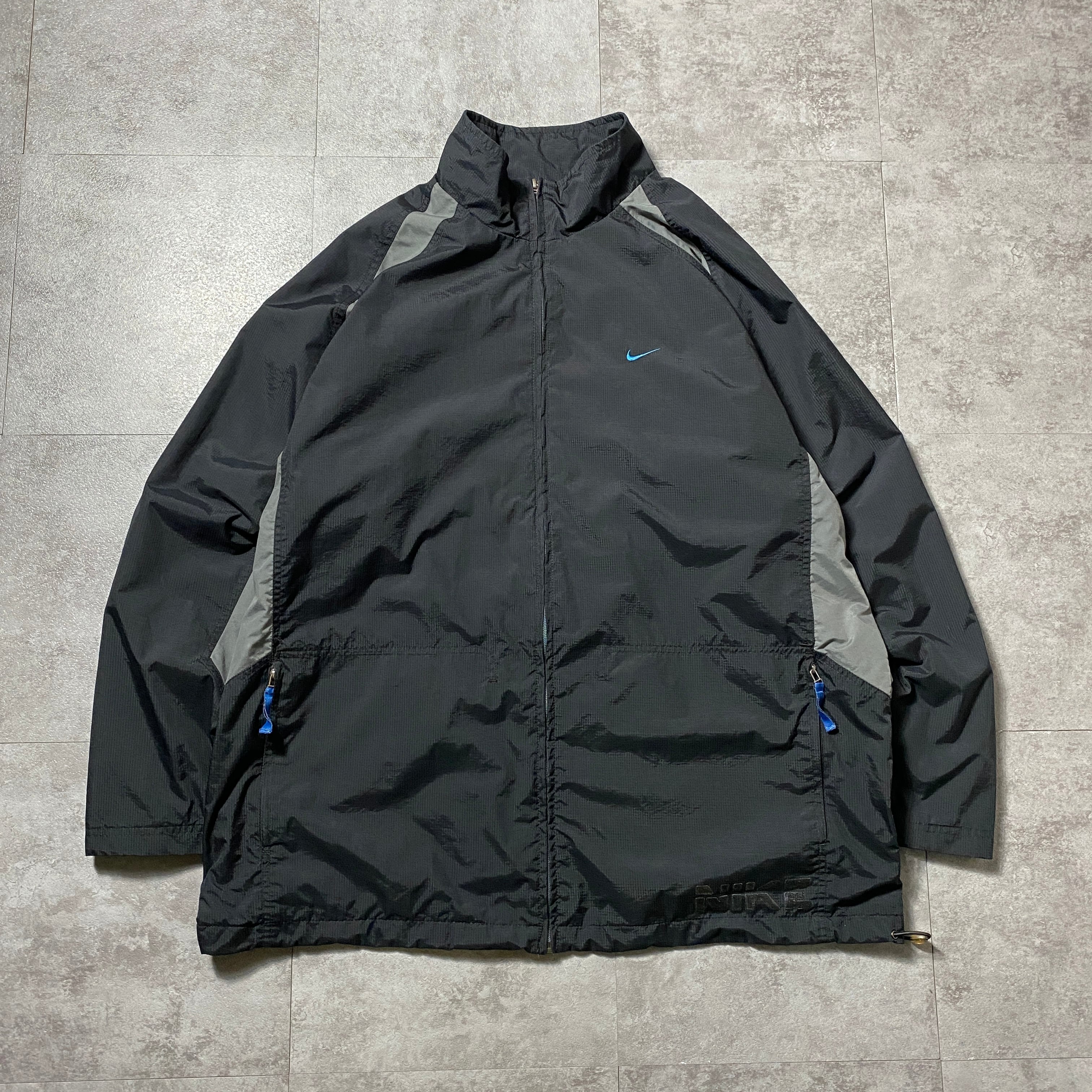 Size.XL】00's NIKE ナイキ スウォッシュ 刺繍ワンポイント テック系