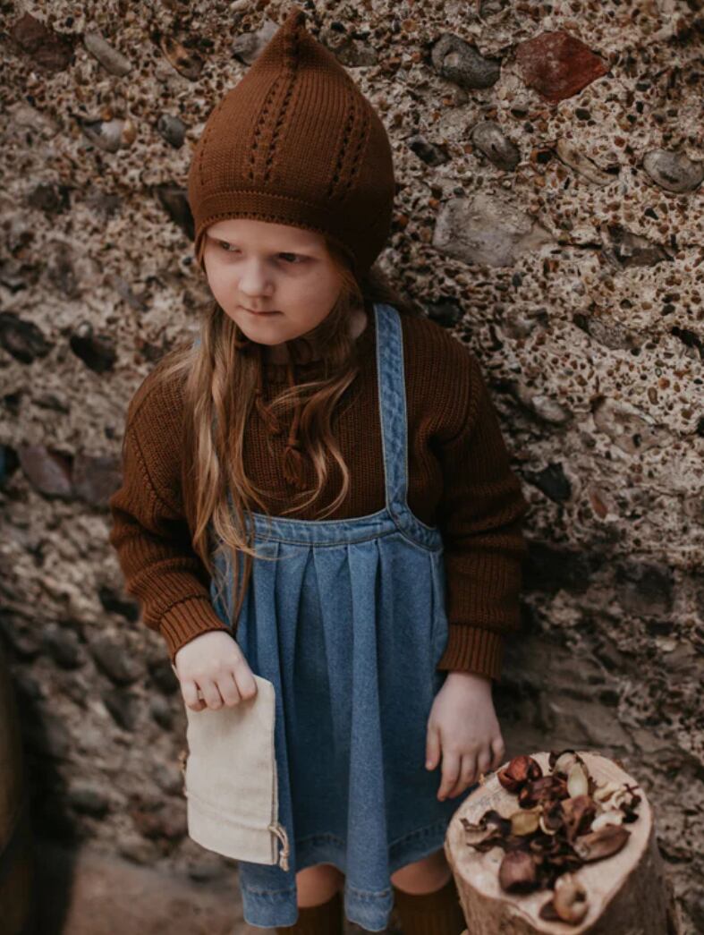 the simple folk / THE OVERSIZED DENIM PINAFORE | LITTLE LOULOU