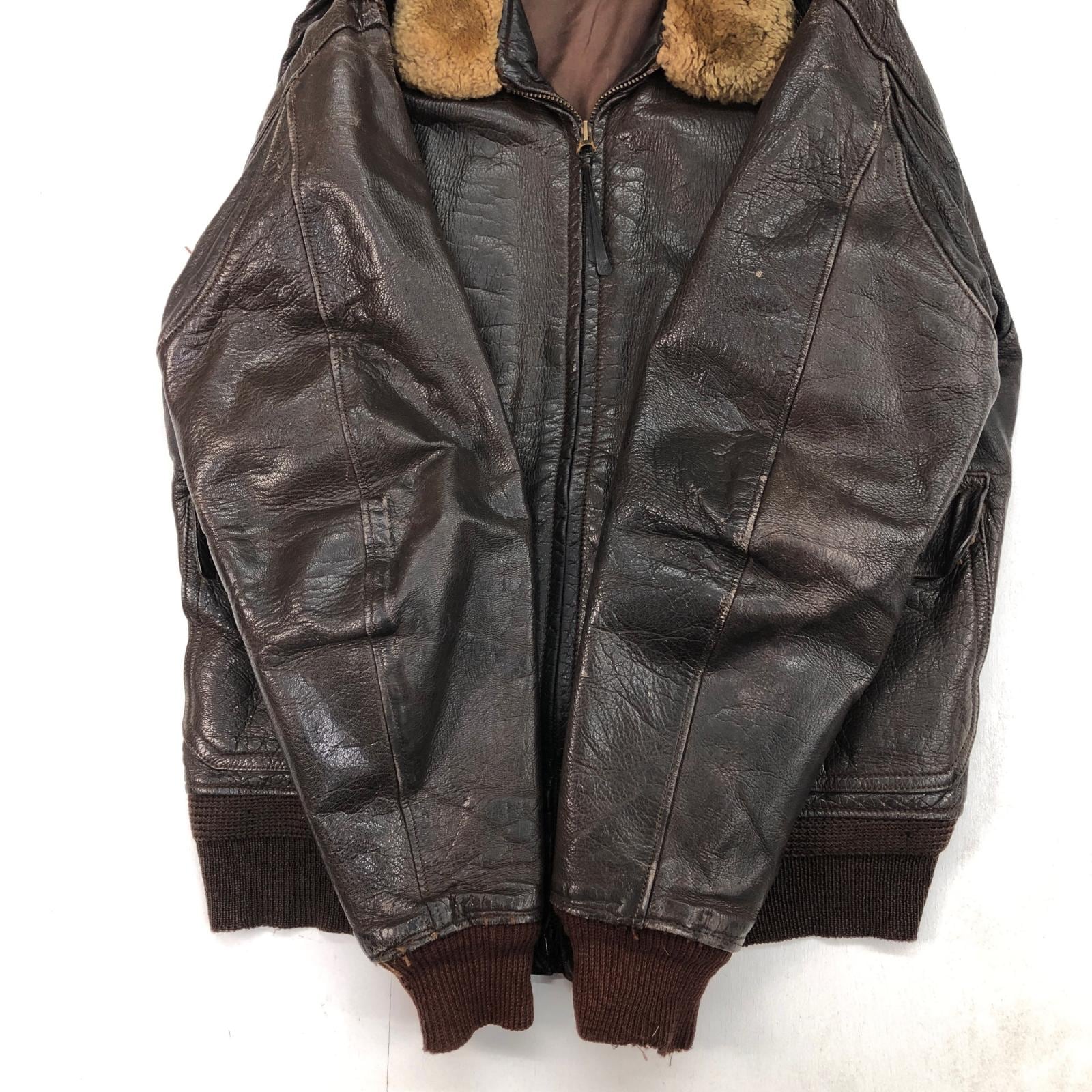 超美品　USA製　Golden Piece レザー ジャケット 40サイズ COCKPIT USA(コックピットユーエスエー) / レザージャケット/42/レザー