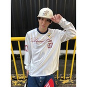 VINTAGE ストリート 冷感グラフィック ロングTシャツ T2278