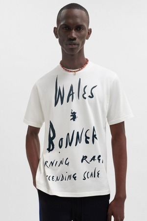 WALES BONNER 【RAGE T-SHIRT  -IVORY-】