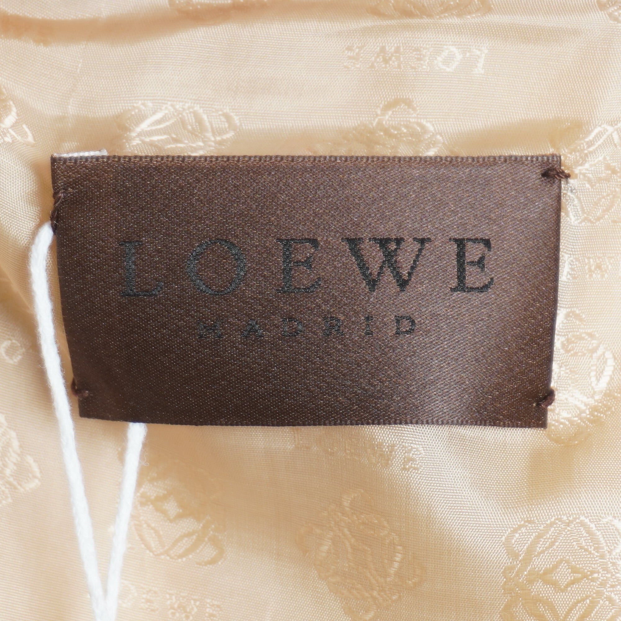 LOEWE】ロエベ 00s vintage アナグラム刻印メタルボタン GOAT LEATHER