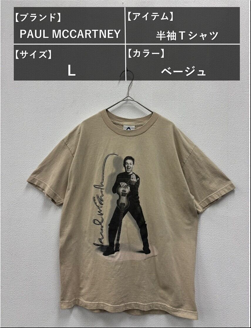 PAUL MCCARTNEY ポールマッカートニー 半袖Tシャツ ベージュ L PAUL MCCARTNEY ポールマッカートニー 半袖Tシャツ ベージュ L
