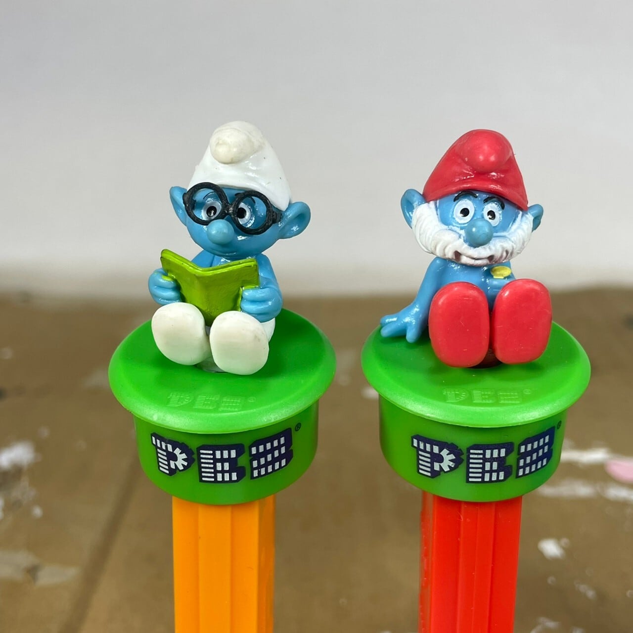 PEZ スマーフ ４ｐセット / Papa Smurf Smurfette Brainy Smurf Set for 4 | THE  PUPPEZ☆e-shop　/ ザ　パペッツ松本-WEBショップ powered by BASE