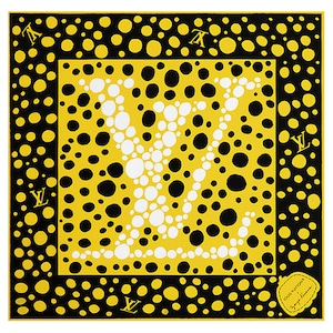 New LOUIS VUITTON ルイヴィトン スカーフ カレ45 インフィニティ 草間彌生 ドット イエロー M78320 新品