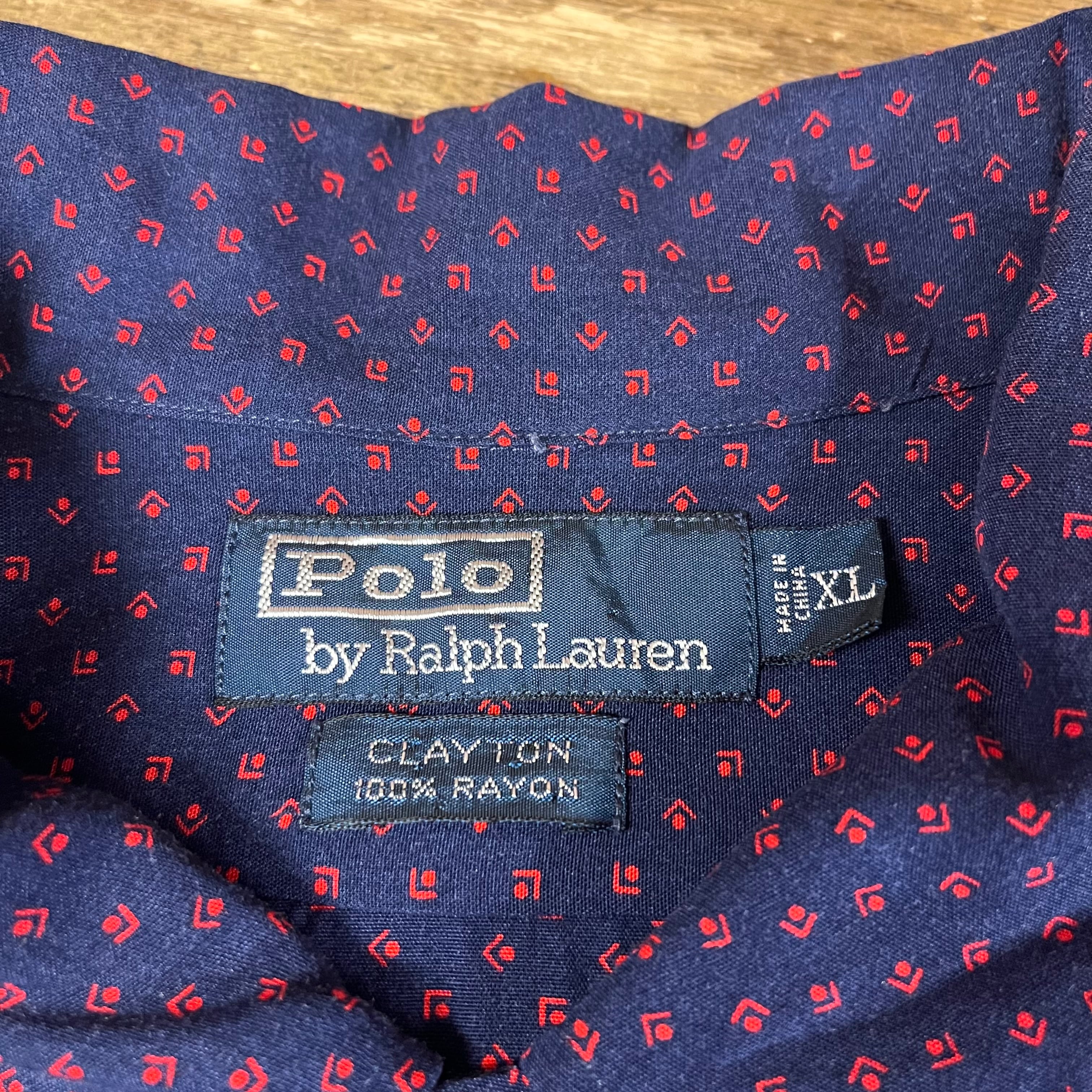 Ralph Lauren CLAYTON Rayon Opencollar Shirts