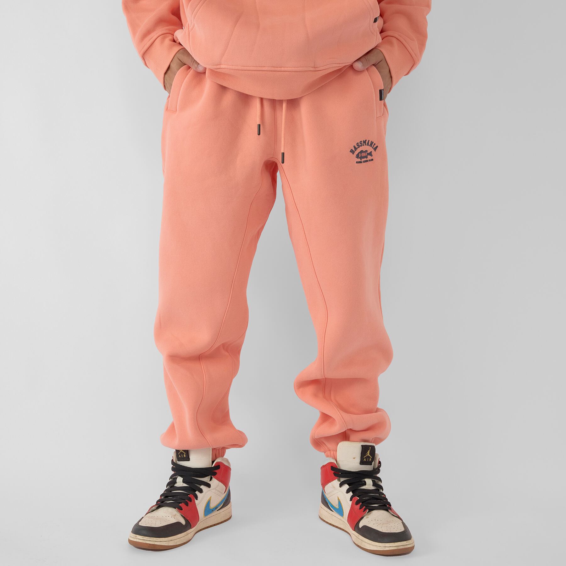 アーチロゴ刺繍ピグメントダイスウェットパンツ[S.PNK] [限定生産