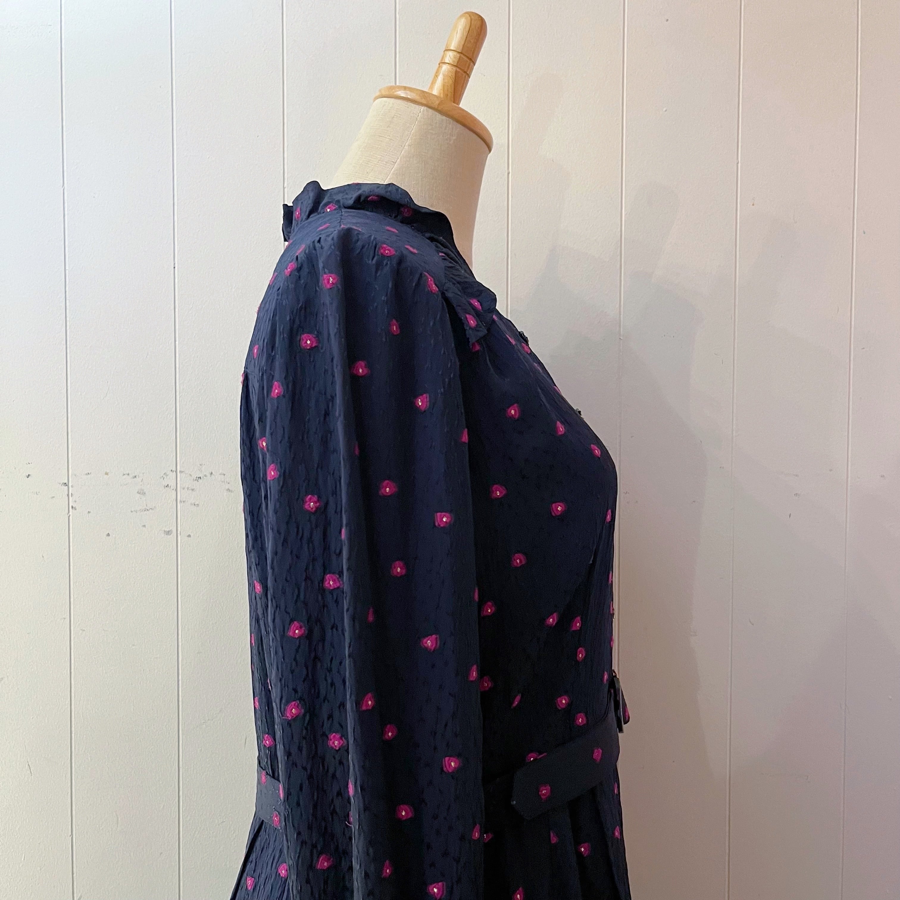 frill shoulder cover heart one-piece