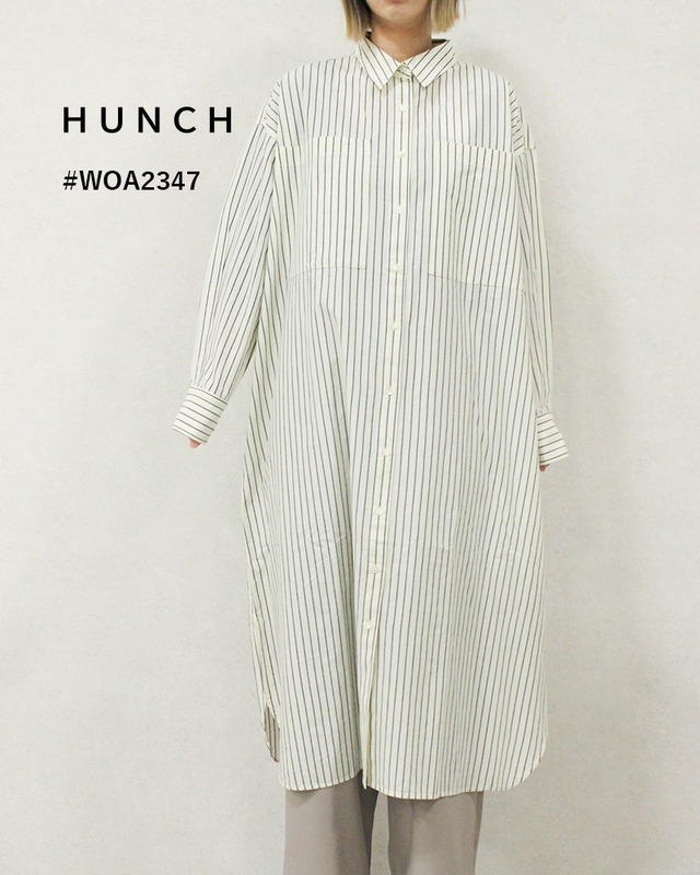 《送料無料》シャツワンピース  [HUNCH] /woa2347