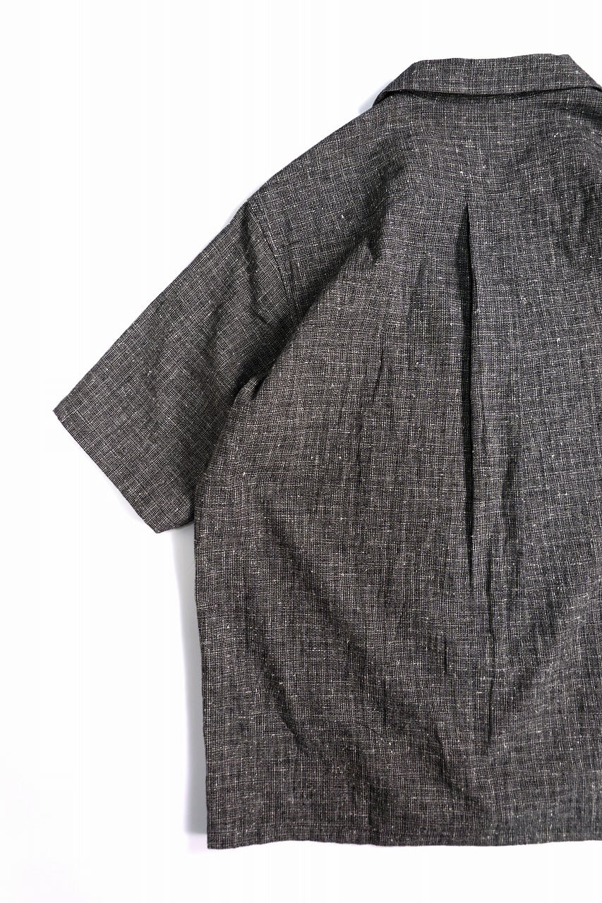 Nepped Check Open Collar Shirt