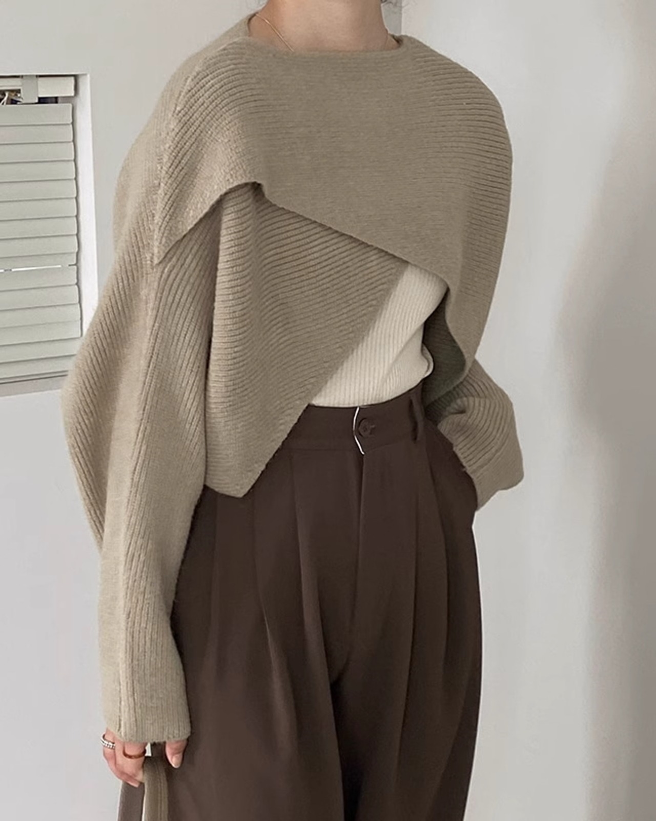 Cross design short Knit T20209