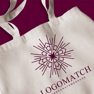 神々しい光のロゴ