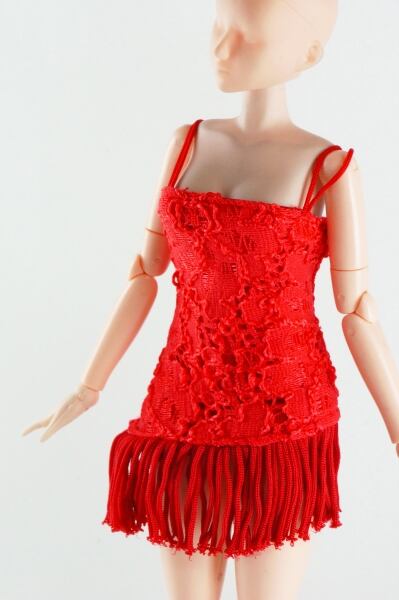 ドール服 1/6 女性用27 ラテンダンシングドレス TBS063RED MW - 画像3