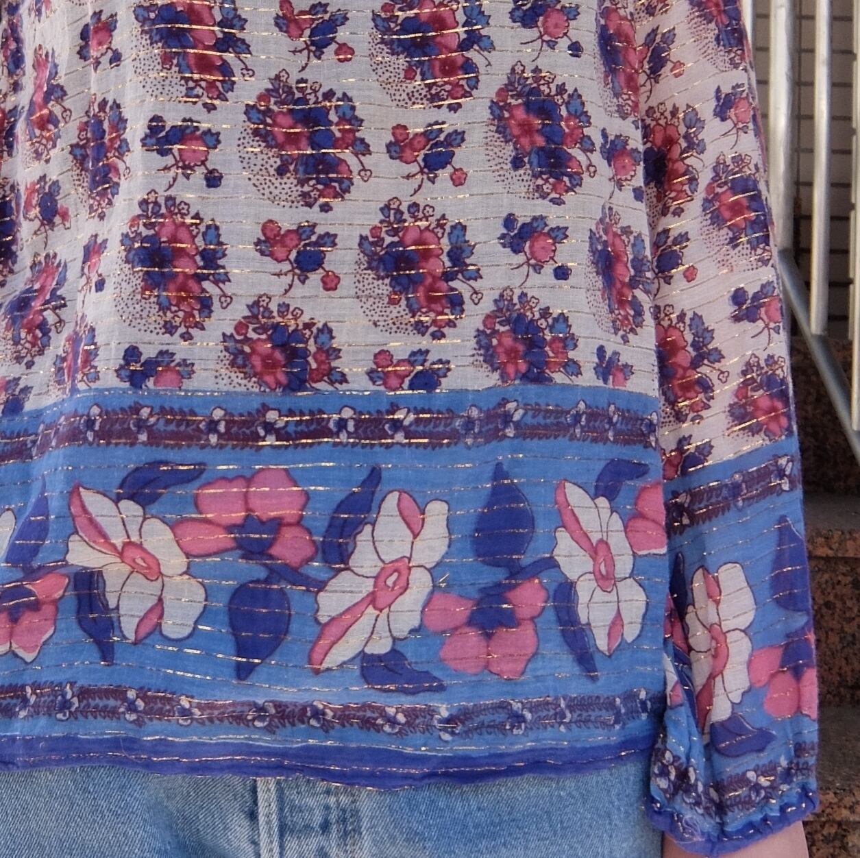 Vintage indian cotton tunic／ヴィンテージ インド綿 チュニック ...