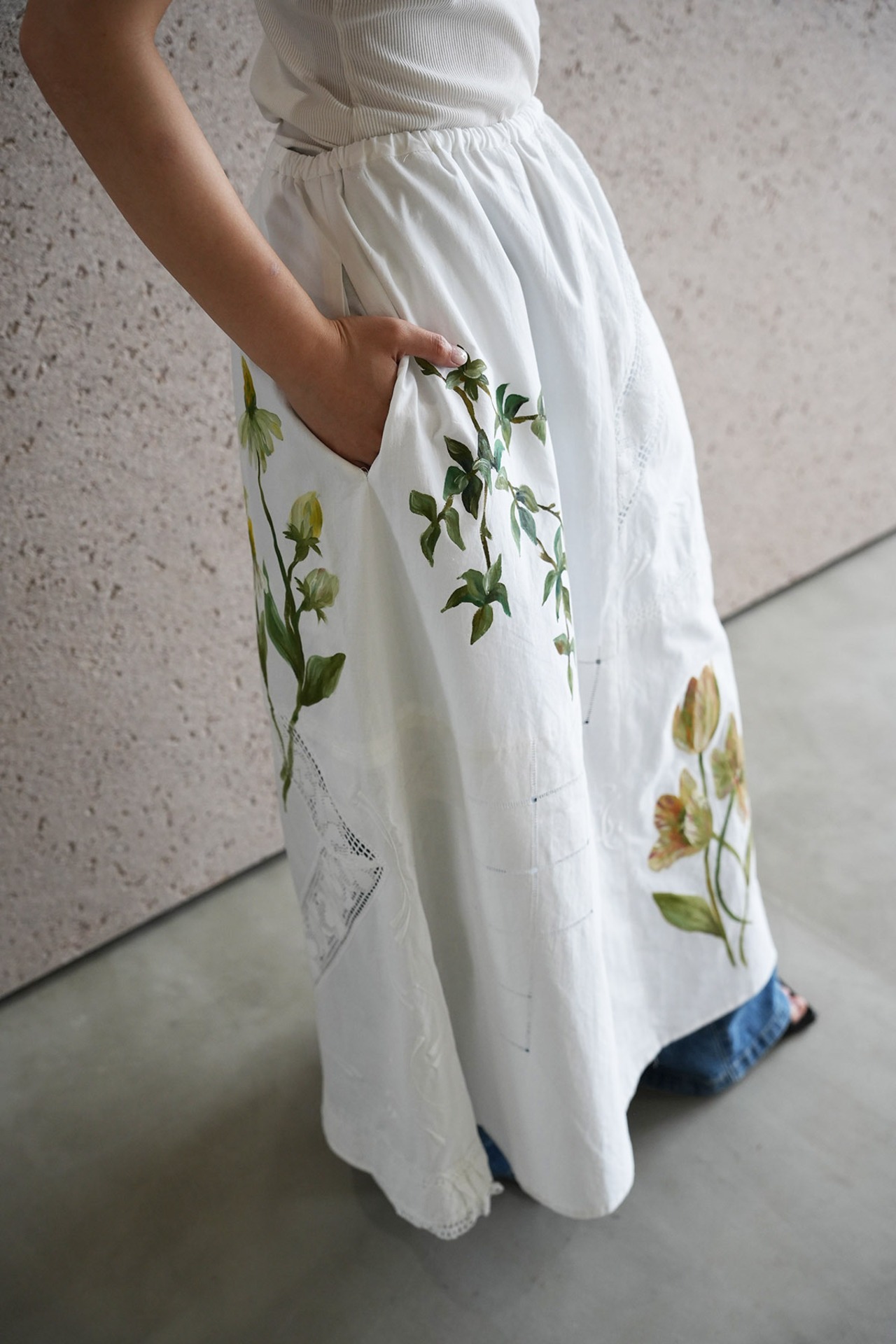 vintage lace skirt white*berry