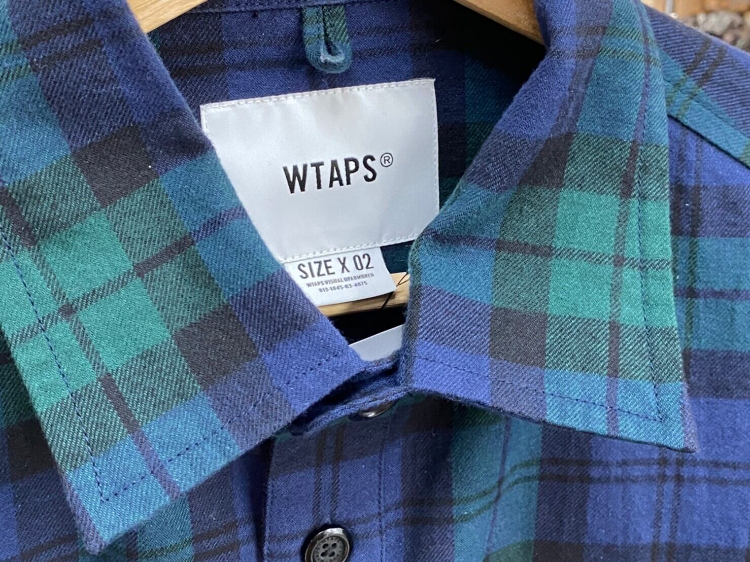 WTAPS WCPO LS SHIRT 02 COTTON. FLANNEL.TEXTILE 221TQDT-SHM02 87407  