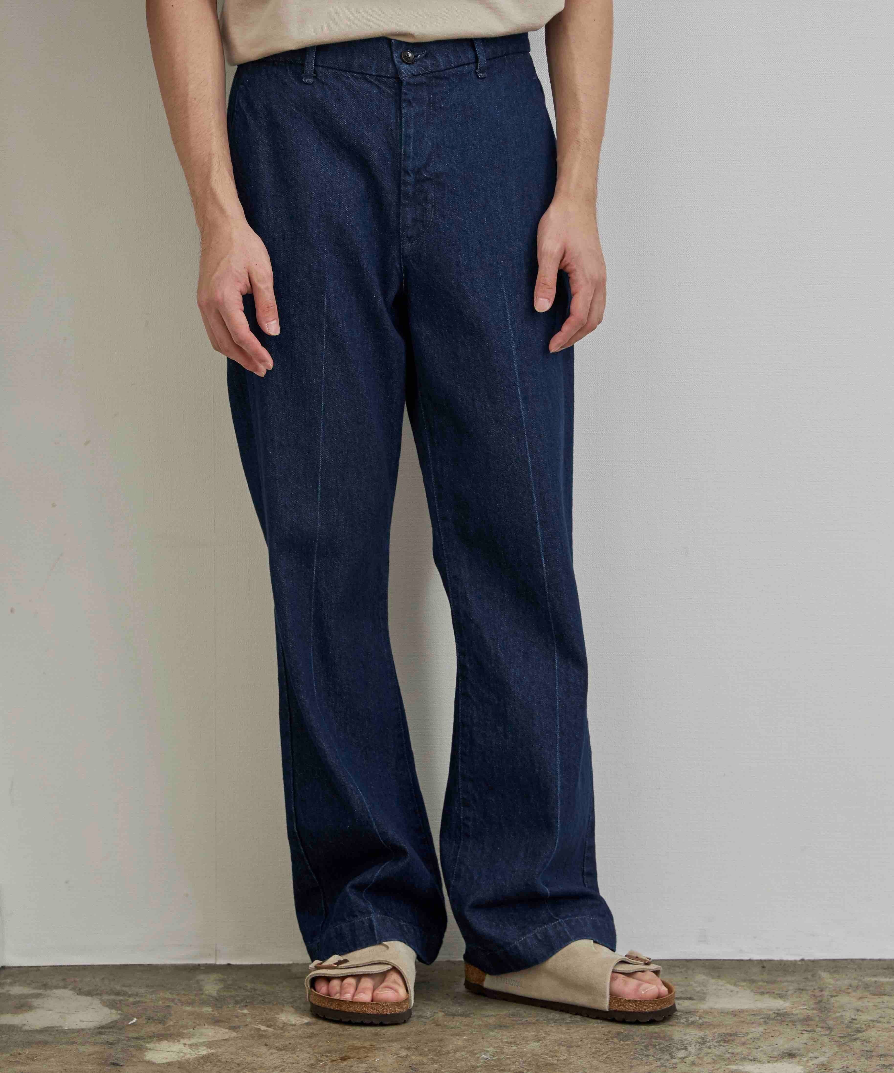 WOMEN'S】ORGANIC COTTON DENIM SHOECUT PANTS / オーガニックコットン