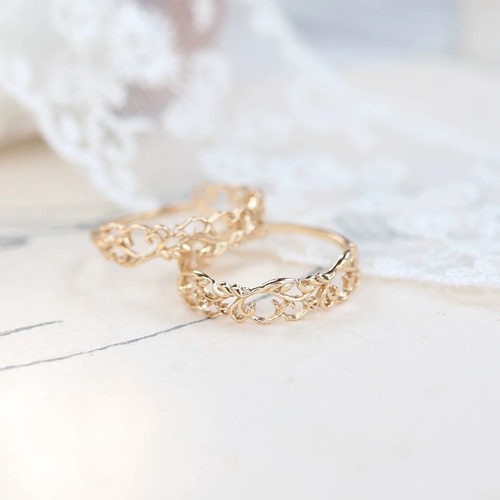 フローラルレース リング