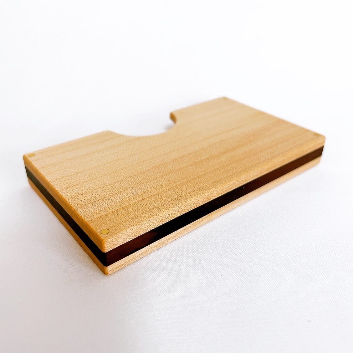 高級木材:黒檀×メープル×真鍮】名刺入れ・カードケース | woodcraftkk