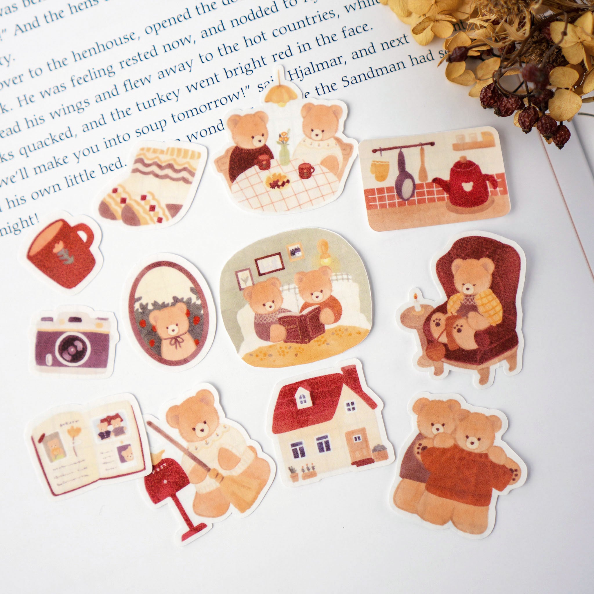 フレークシール | teplopolka｜くまのほっこりグッズ 紙雑貨の通販