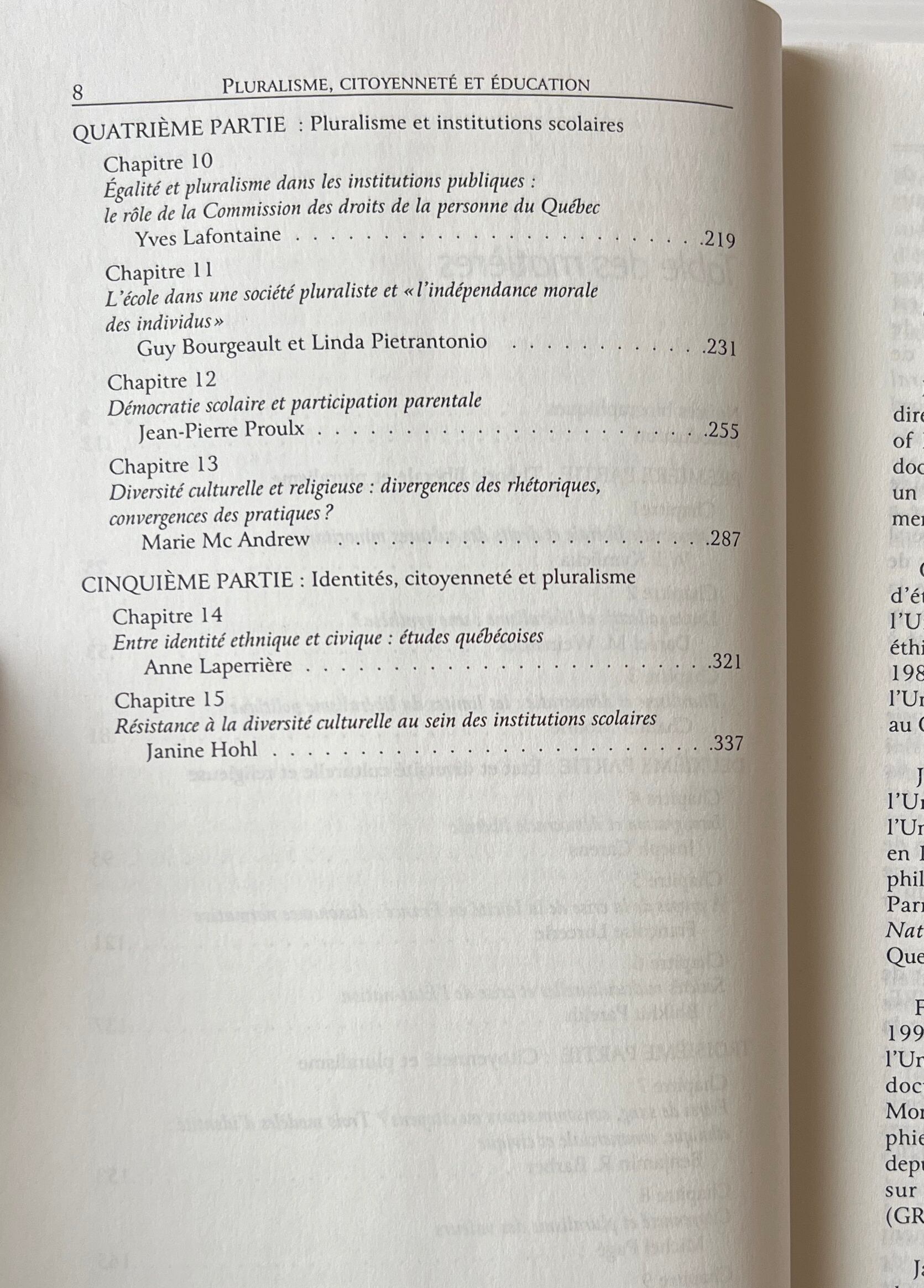 Pluralisme, citoyenneté & éducation / Marie McAndrew, Michel Pagé, France Gagnon / Harmattan
