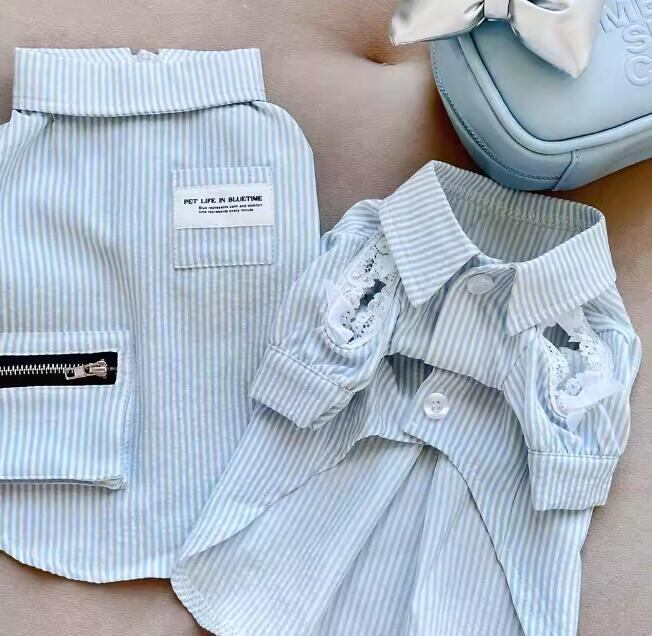 《予約》№1103026 マリンストライプ トップス&ワンピ