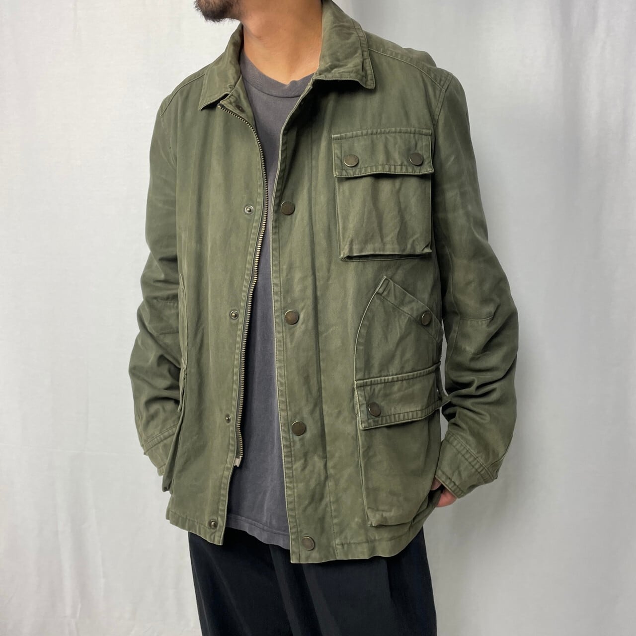 BURBERRY LONDON バーバリー コットンツイル ハンティングジャケット 