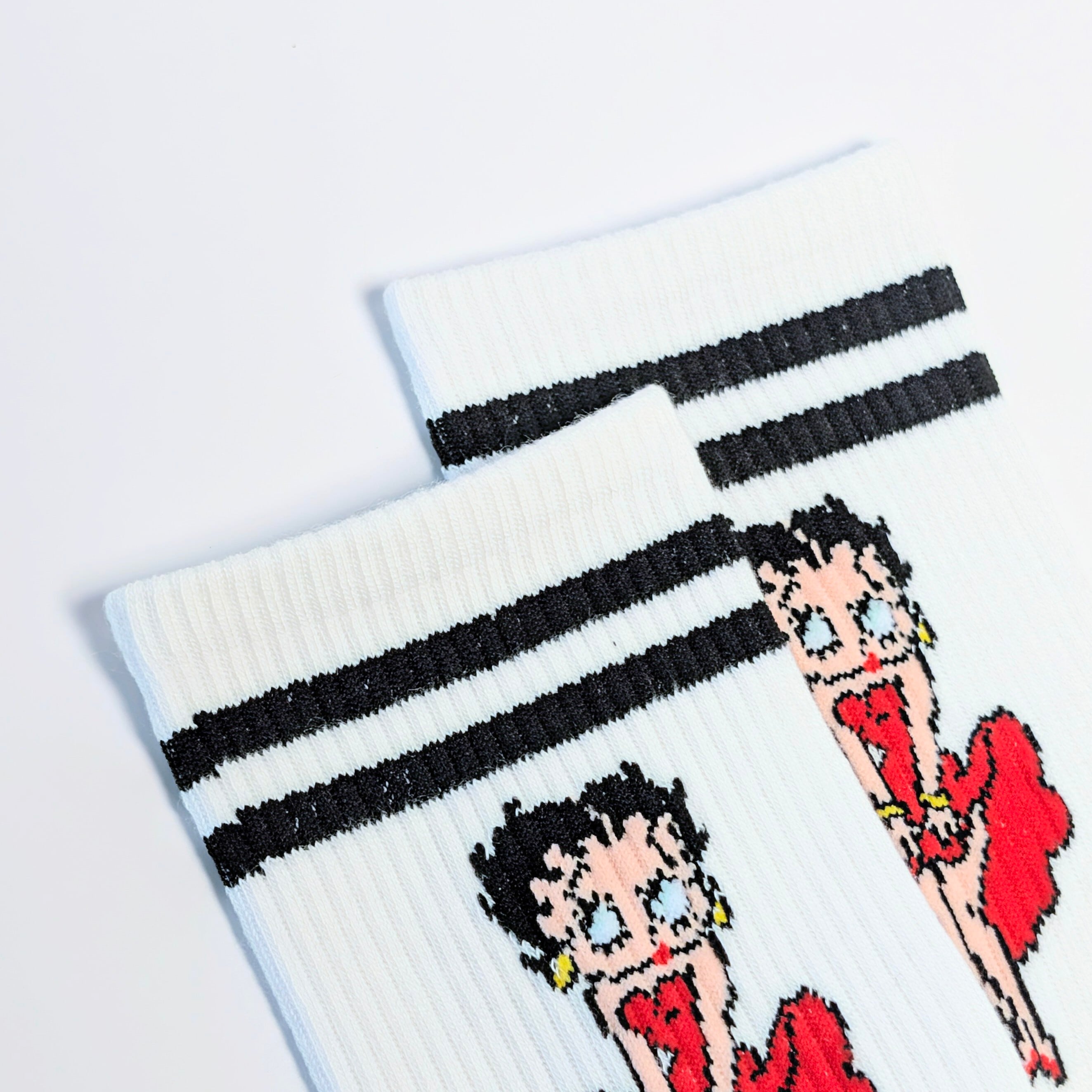 ♧【 crew socks / クルーソックス 】Betty Boop（ ベティちゃん ）靴下 / ソックス〚アメリカン雑貨 アメトイ〛