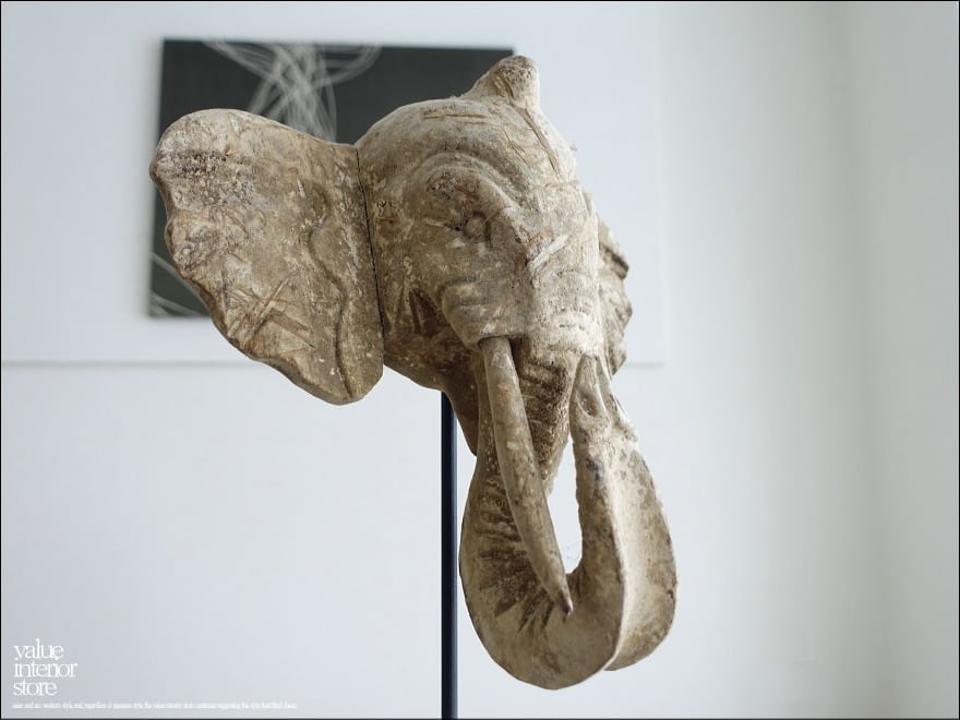 象のオブジェ ゾウ 置物 装飾 立体アート カフェ装飾 飾り
