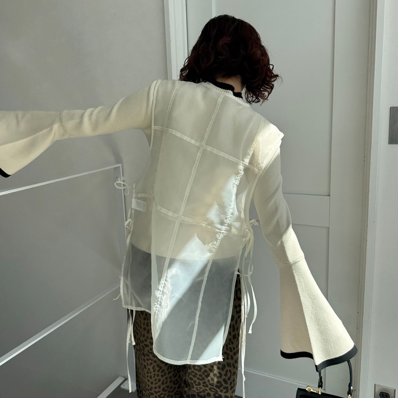 オーガンジーチュニックgilet/アイボリー