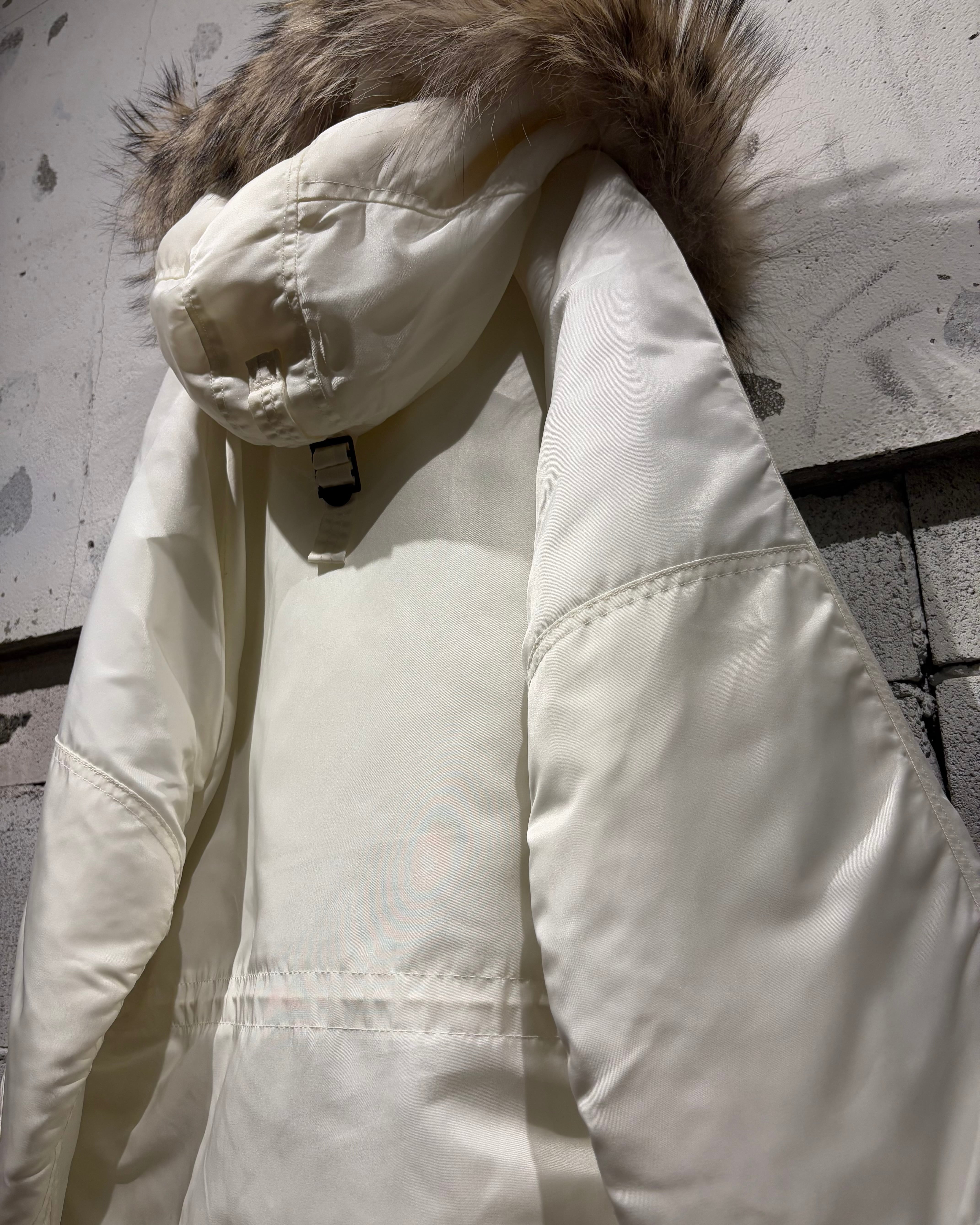 Caka otto】 90's “SPIEWAK” Rare White Color N-3B Flight Jacket