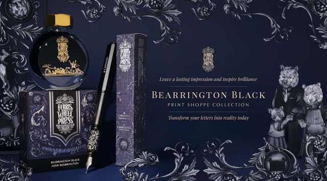 【9月新色】The Printshoppe（38mlインク）ベアーリントンブラック　ラセットタイプケース　リードキャスト レター【宅急便のみ】