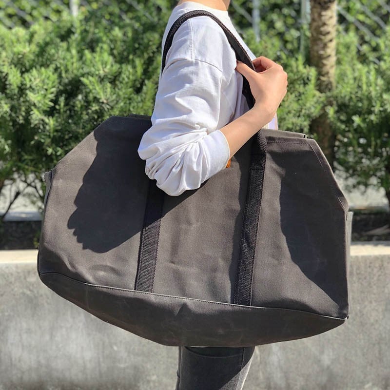 DULTON WAX CANVAS LOG BAG OLIVE ワックス キャンバス ログ バッグ