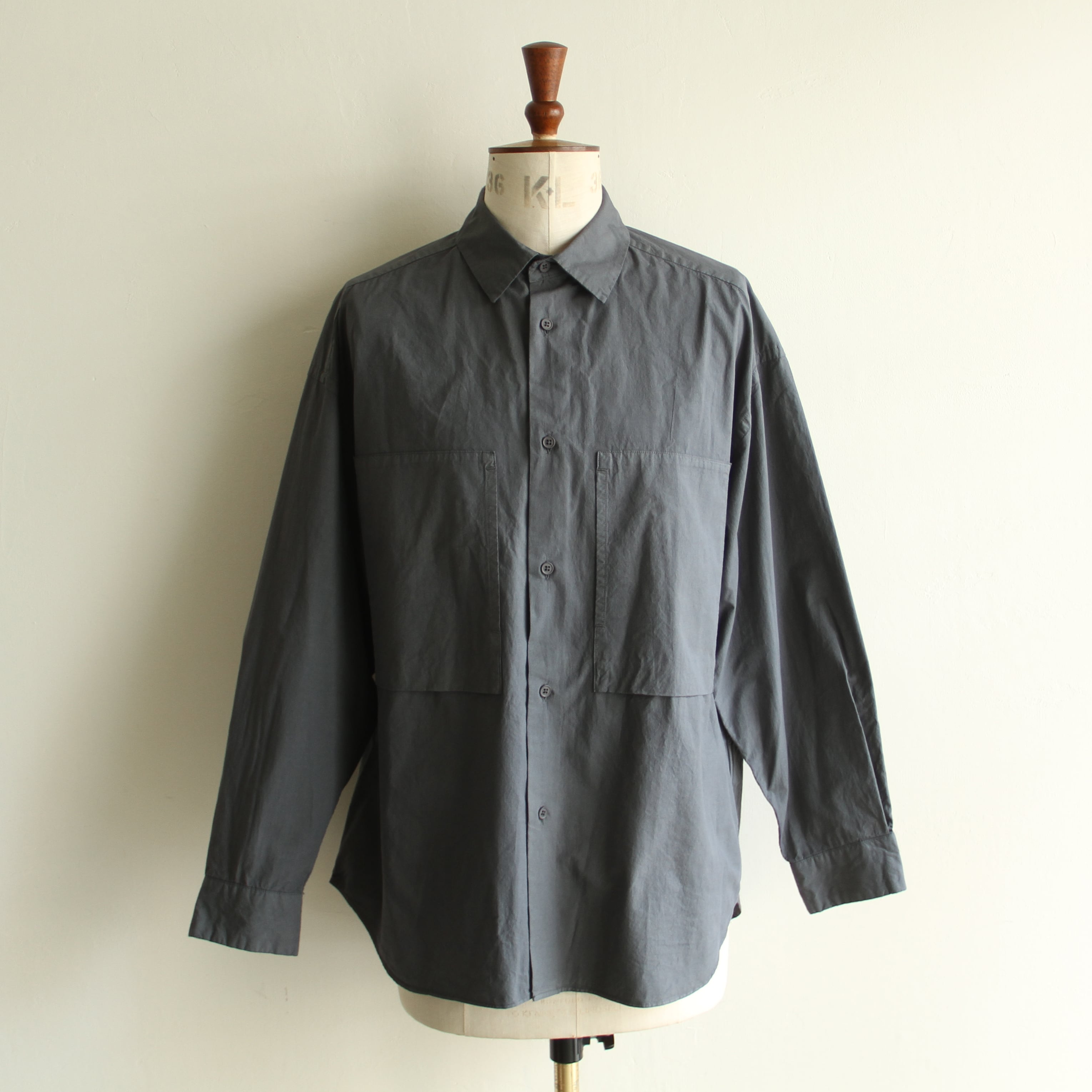 STILL BY HAND 【 mens 】 Garment dye over shirt