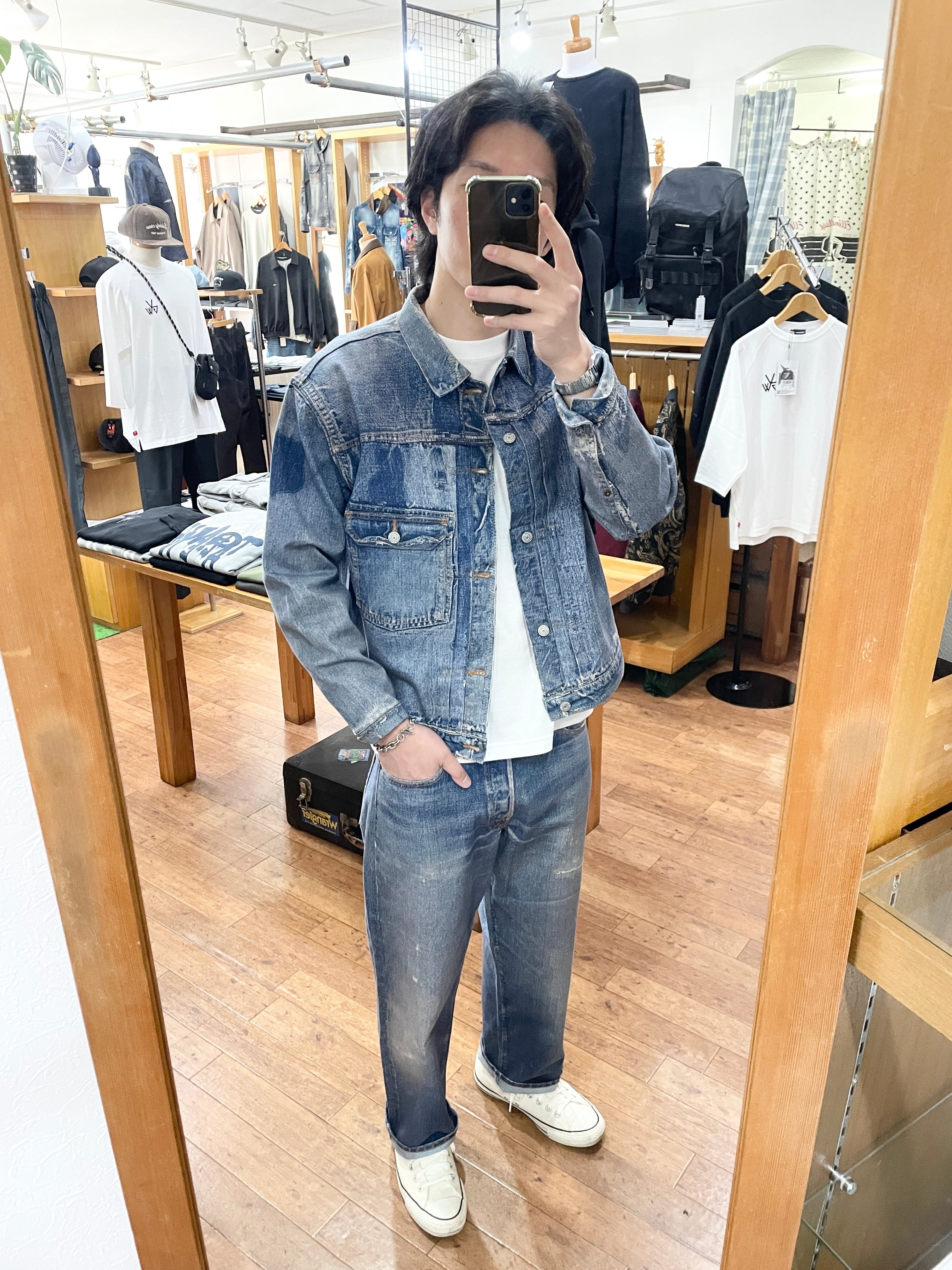 SLICK 【Trompe-l'oeil Denim Vintage Pants】 スリック ※セットアップ